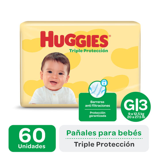 Pañales Huggies Triple Protección Ahorrapack
